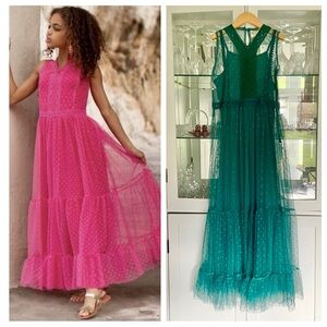 Joyfolie Brielle Maxi Dress in Teal NWT